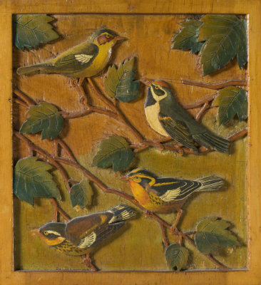 Wood Carving (Four Birds)